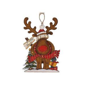 22LEG103-Rudolph Standing con Led 28 x 42 cm.