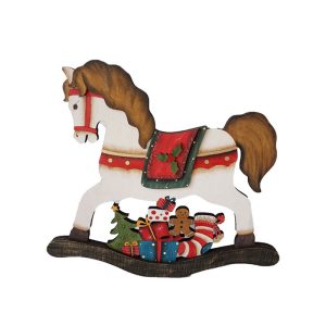 22LEG112-Fuoriporta Cavallo a Dondolo 32 x 29 cm.