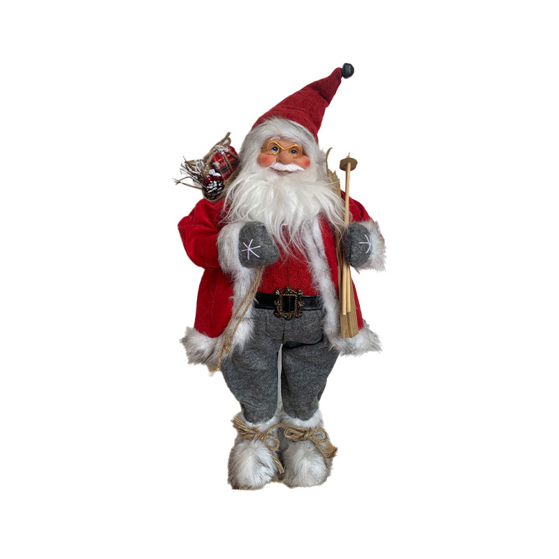 22TF060-Babbo in Stoffa con Sci 89 cm.