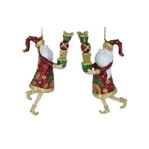 23MIV107-Babbo con Pacchi Traditional Red 13 cm.
