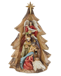 Natività Albero Wood