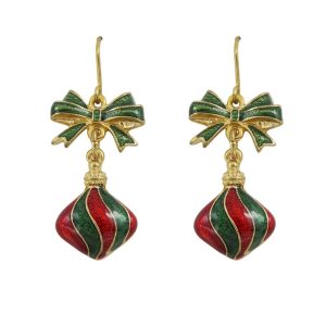 Orecchini Red and Green