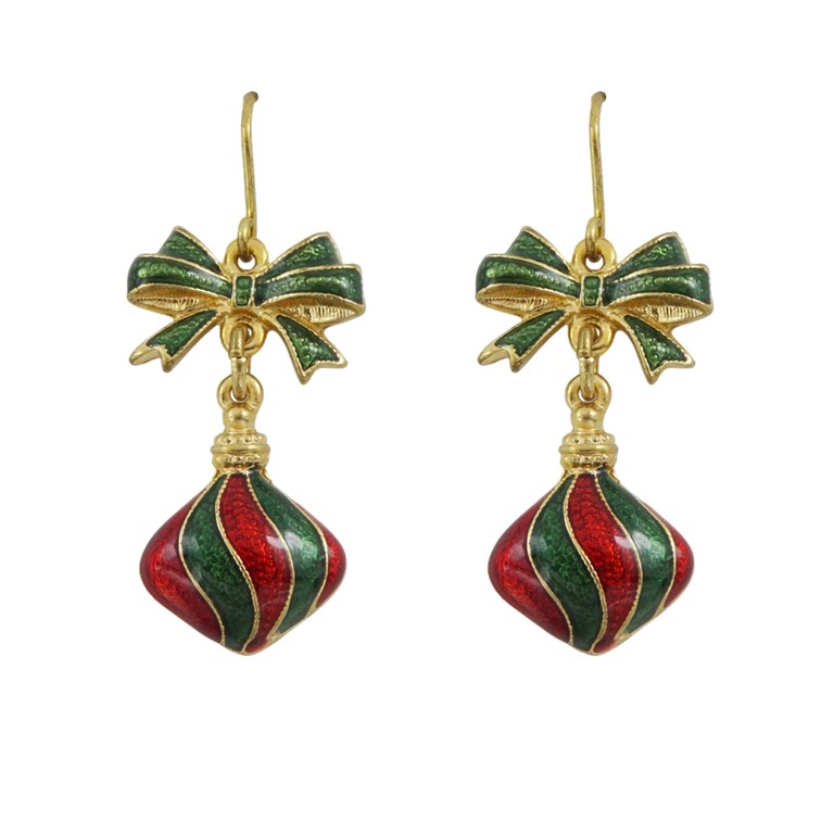 Orecchini Red and Green