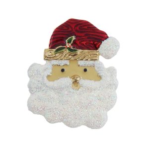 Spilla Testa Babbo Natale