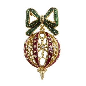 Spilla Palla Fiocco Verde