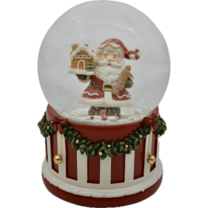 Bolla Carillon Grande Babbo con Casetta, 14 cm.