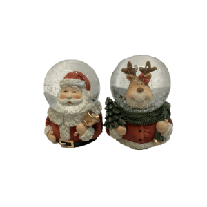 Bolle Piccole Base Babbo e Renna, 6 cm. 2 ass.