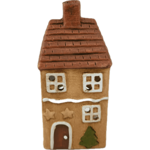 Casa Beiges Murano in Ceramica, T-Light, 8 x 16 cm.
