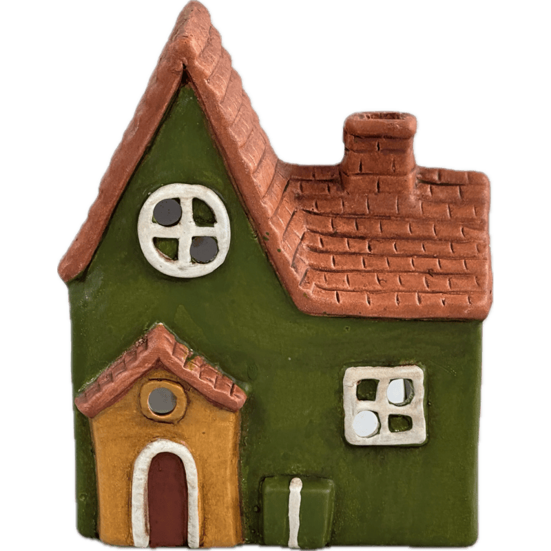 Casa Verde Torcello in Ceramica, T-Light, 12 x 14 cm.