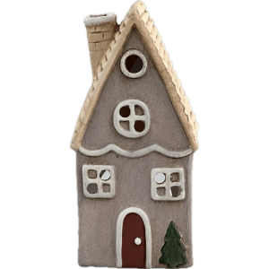 Casa Grigia Giudecca in Ceramica, T-Light, 9 x 18 cm.