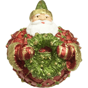 Babbo Palla con Ghirlanda Red Citron, 13 cm.