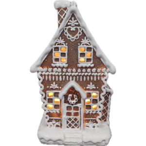 Casetta Hansel & Gretel con Led, 11 cm.