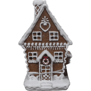Casetta Hansel & Gretel con Led, 11 cm.