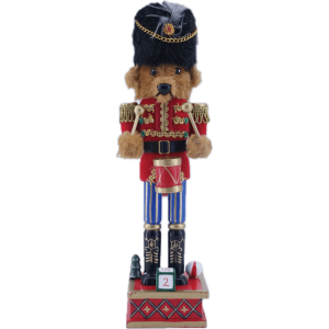 Orso Guardia con Tamburo, 25 cm.