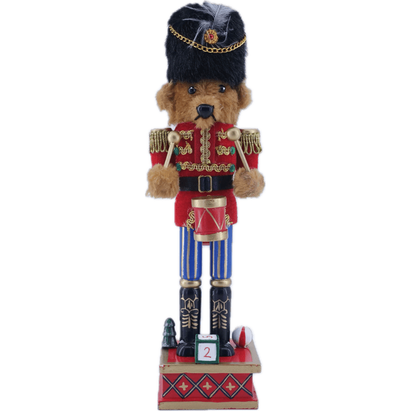 Orso Guardia con Tamburo, 25 cm.