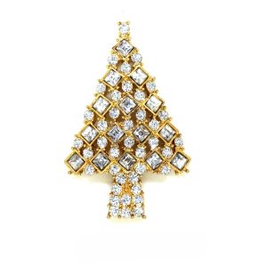 Spilla Albero Swarovski