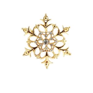 Spilla Fiocco di Neve Gold