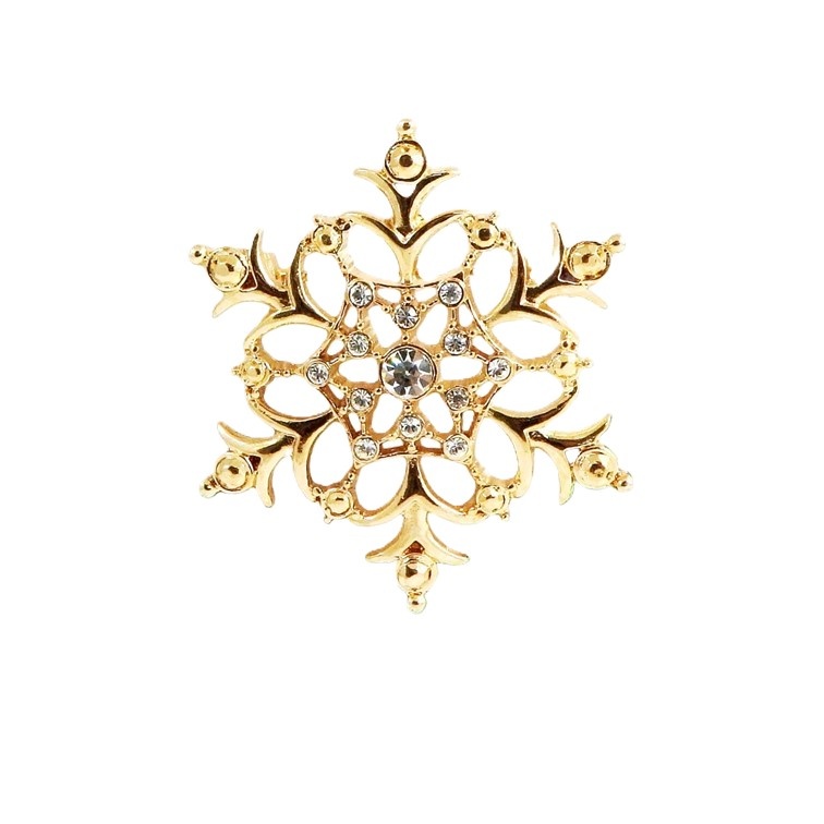 Spilla Fiocco di Neve Gold